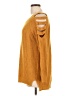Questions 100% Acrylic Yellow Pullover Sweater Size L - photo 5