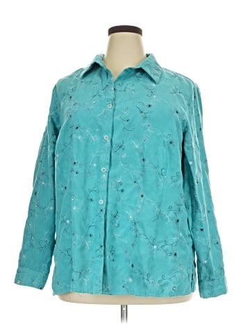 Sag Harbor Long Sleeve Button-Down Shirt (view 1)