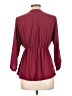Style Burgundy Long Sleeve Blouse Size L - photo 2