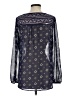 item... 100% Polyester Blue Long Sleeve Blouse Size S - photo 2