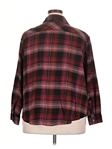 a.n.a. A New Approach 3/4 Sleeve Button-Down Shirt (view 2)