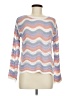 Shein 100% Polyester Chevron-herringbone Pink Pullover Sweater Size M - photo 1