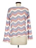 Shein 100% Polyester Chevron-herringbone Pink Pullover Sweater Size M - photo 2