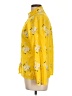 Unbranded Floral Yellow Long Sleeve Blouse Size L - photo 5