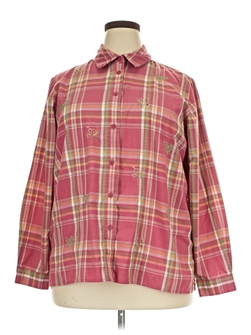 Alfred Dunner Long Sleeve Button-Down Shirt (view 1)