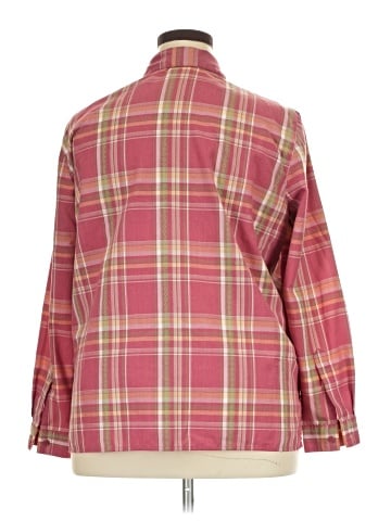 Alfred Dunner Long Sleeve Button-Down Shirt (view 2)