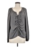 Ramy Brook 100% Polyester Gray Long Sleeve Blouse Size M - photo 1
