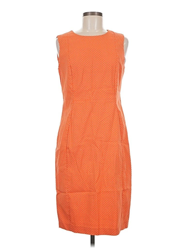 Pre-owned Calvin Klein Cocktail Dress In Orange