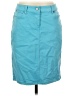 Talbots Solid Teal Casual Skirt Size 4 - photo 1