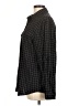 Laura Scott Houndstooth Black Long Sleeve Button-Down Shirt Size M - photo 5