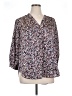 Vince Camuto 100% Polyester Floral Blue 3/4 Sleeve Blouse Size 1X - photo 1