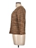 AK Anne Klein 100% Polyester Argyle Brown 3/4 Sleeve Top Size L - photo 5