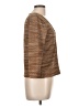 AK Anne Klein 100% Polyester Argyle Brown 3/4 Sleeve Top Size L - photo 4