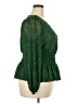 Torrid 100% Polyester Green Long Sleeve Blouse Size 2X Plus (2) - photo 4
