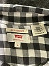 Levi's 100% Viscose Checkered-gingham Gray 3/4 Sleeve Button-Down Shirt Size 1X - photo 7
