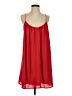 Shein 100% Polyester Solid Red Casual Dress Size 4 - photo 1