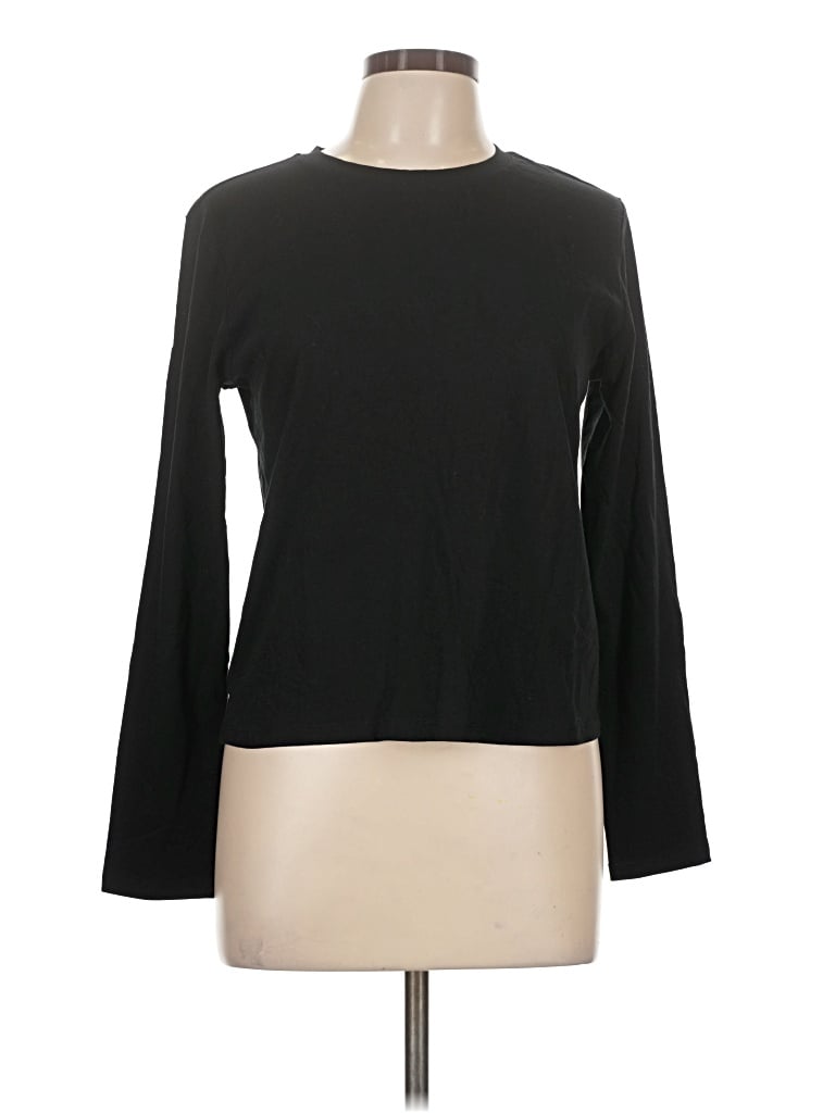 Pre-owned Wild Fable Long Sleeve T-shirt In Black
