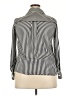 Unbranded Stripes Silver Long Sleeve Blouse Size XL (estimated) - photo 2