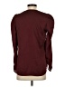 Express 100% Polyester Burgundy Long Sleeve Blouse Size S - photo 2