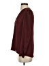 Express 100% Polyester Burgundy Long Sleeve Blouse Size S - photo 5