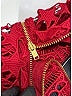 Self-Portrait 100% Polyester Red Cocktail Dress Size 6 - photo 7