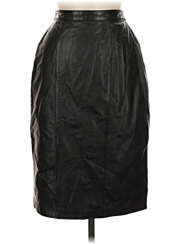Evan Davies Leather Skirt (view 1)