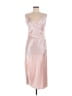 Double Zero 100% Polyester Metallic Pink Cocktail Dress Size M - photo 1