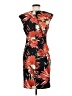 Connected Apparel 100% Polyester Tropical Orange Cocktail Dress Size 8 - photo 2