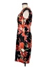 Connected Apparel 100% Polyester Tropical Orange Cocktail Dress Size 8 - photo 5