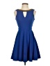 XOXO Solid Blue Cocktail Dress Size S - photo 1