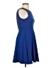 XOXO Solid Blue Cocktail Dress Size S - photo 4