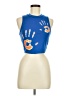 Shein Blue Sleeveless T-Shirt Size 6 - photo 1