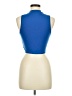 Shein Blue Sleeveless T-Shirt Size 6 - photo 2