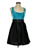 XOXO Color Block Teal Cocktail Dress Size S - photo 1