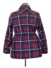 Torrid Plaid Red Jacket Size 2X Plus (2) - photo 2