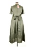 JJ's House 100% Polyester Solid Green Casual Dress Size XXL - photo 2