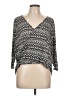 H&M 100% Polyester Black 3/4 Sleeve Blouse Size L - photo 1