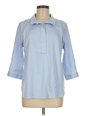 Chico's 3/4 Sleeve Button-Down Shirt (view 1)