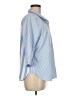 Chico's Stripes Blue 3/4 Sleeve Button-Down Shirt Size Med (1) - photo 4