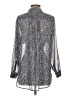 TWO by Vince Camuto 100% Polyester Animal Print Silver Long Sleeve Blouse Size S - photo 2