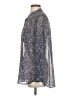 TWO by Vince Camuto 100% Polyester Animal Print Silver Long Sleeve Blouse Size S - photo 5