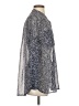 TWO by Vince Camuto 100% Polyester Animal Print Silver Long Sleeve Blouse Size S - photo 4