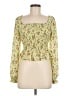 WAYF 100% Polyester Green Long Sleeve Blouse Size M - photo 1