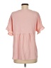 MIHOLL 100% Polyester Pink Short Sleeve Top Size M - photo 2