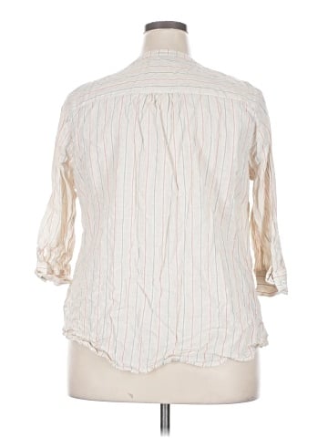 Lane Bryant 3/4 Sleeve Button-Down Shirt (view 2)