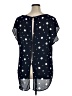 Torrid 100% Polyester Polka Dots Blue Short Sleeve T-Shirt Size Lg Plus (0) - photo 2