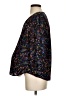DR2 100% Polyester Floral Black 3/4 Sleeve Blouse Size P - photo 5
