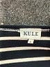Kule 100% Cotton Stripes Blue Black Long Sleeve Top Size L - photo 6