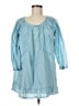 J. Peterman 100% Cotton Blue 3/4 Sleeve Blouse Size M - photo 1