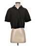 Zara 100% Polyester Black Short Sleeve Blouse Size S - photo 1